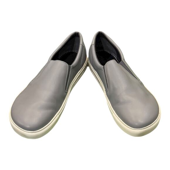 Birkenstock Oswego Men’s Grey Leather Sneakers 45 12 12.5